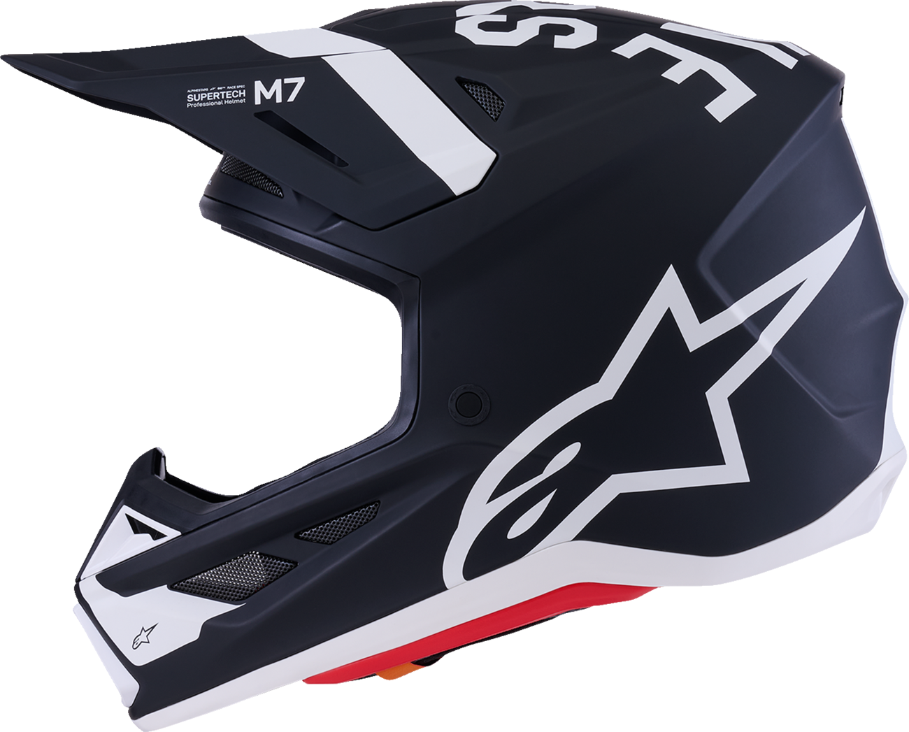 ALPINESTARS SM7 Helmet - Dasher - Matte Black/White - XL 8302226-1121-XL