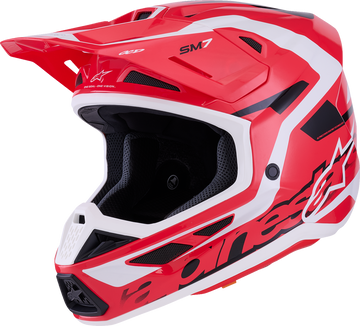 ALPINESTARS SM7 Helmet - Deed - Gloss Red/Black/White - XS 8302426-3139-XS