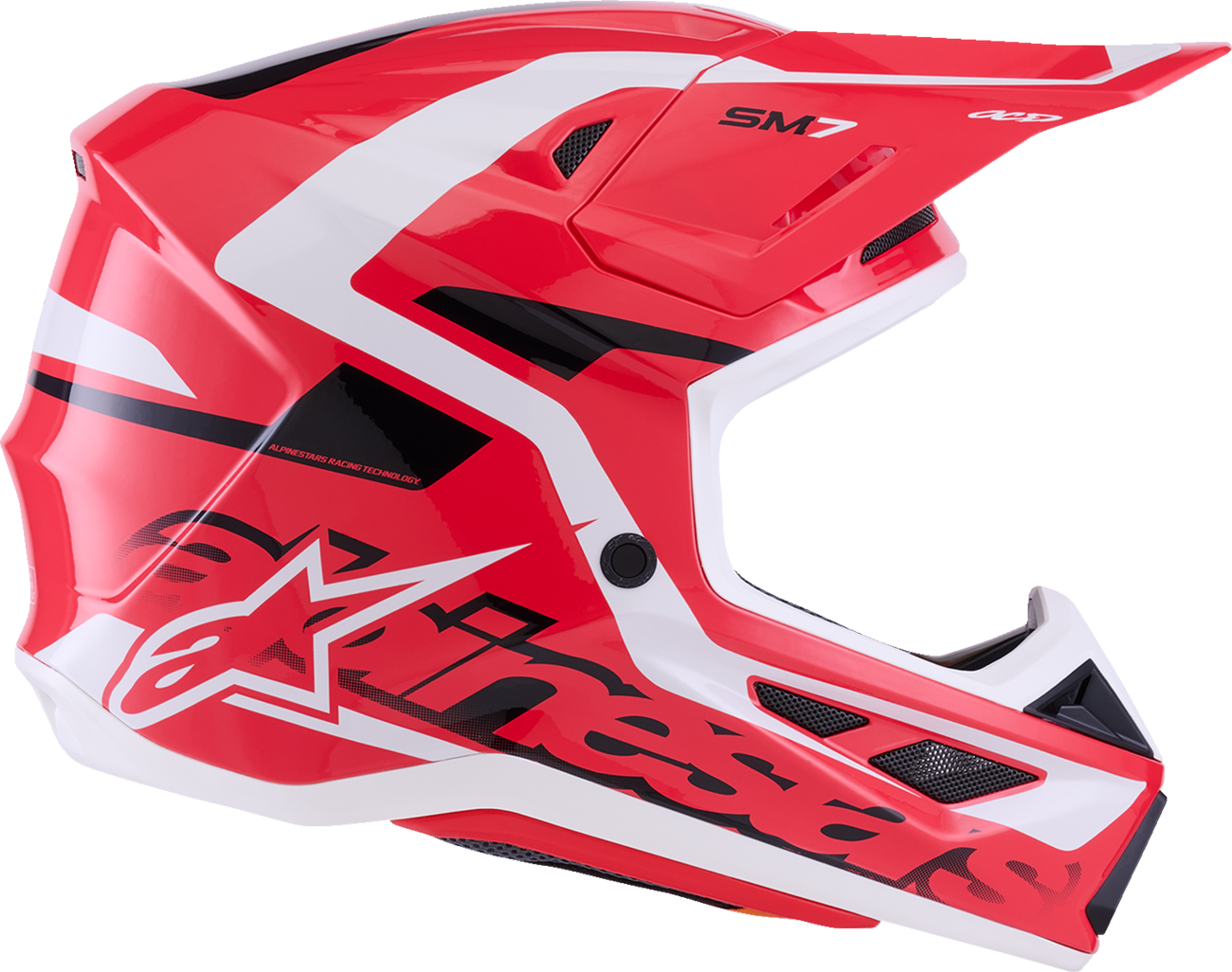 ALPINESTARS SM7 Helmet - Deed - Gloss Red/Black/White - XS 8302426-3139-XS
