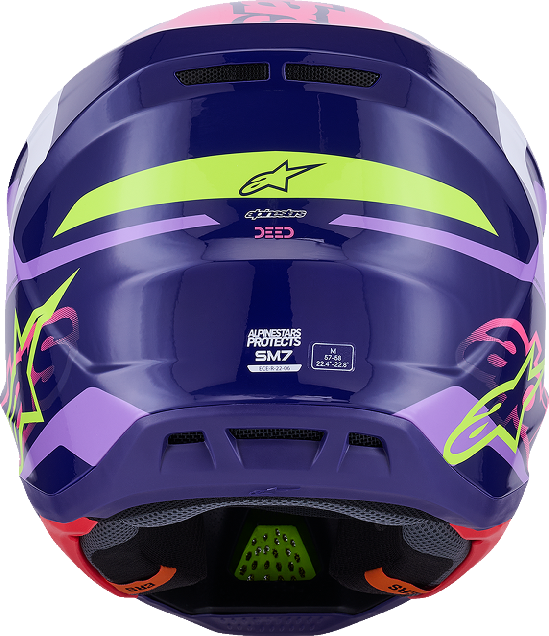 ALPINESTARS SM7 Helmet - Deed - Gloss Purple/Pink - XS 8302426-3142-XS