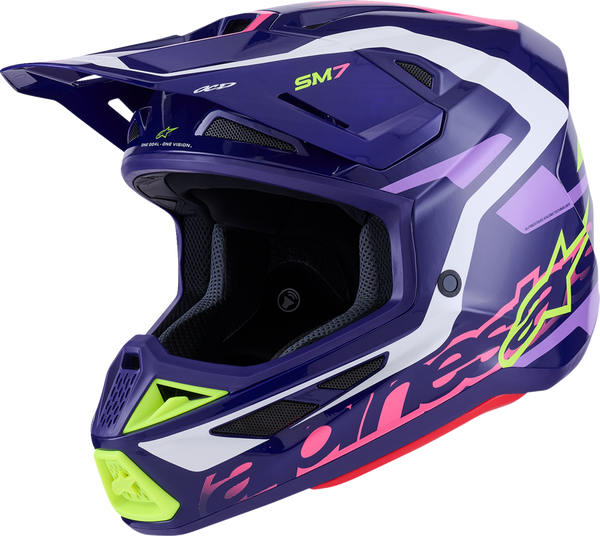 ALPINESTARS SM7 Helmet - Deed - Gloss Purple/Pink - Medium 8302426-3142-M
