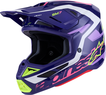 ALPINESTARS SM7 Helmet - Deed - Gloss Purple/Pink - Large 8302426-3142-L