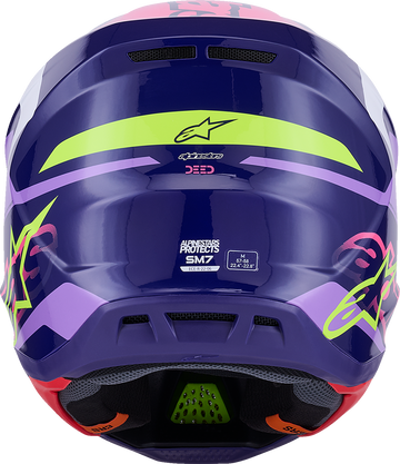 ALPINESTARS SM7 Helmet - Deed - Gloss Purple/Pink - Large 8302426-3142-L