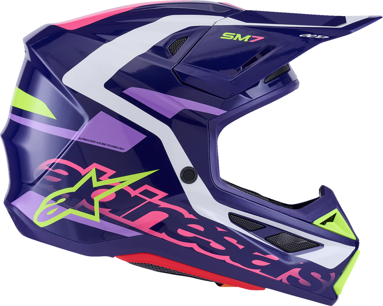 ALPINESTARS SM7 Helmet - Deed - Gloss Purple/Pink - XL 8302426-3142-XL