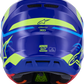 ALPINESTARS SM7 Helmet - Deed - Gloss Blue/Yellow Fluo - Small 8302426-7253-S