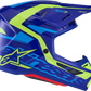 ALPINESTARS SM7 Helmet - Deed - Gloss Blue/Yellow Fluo - XL 8302426-7253-XL