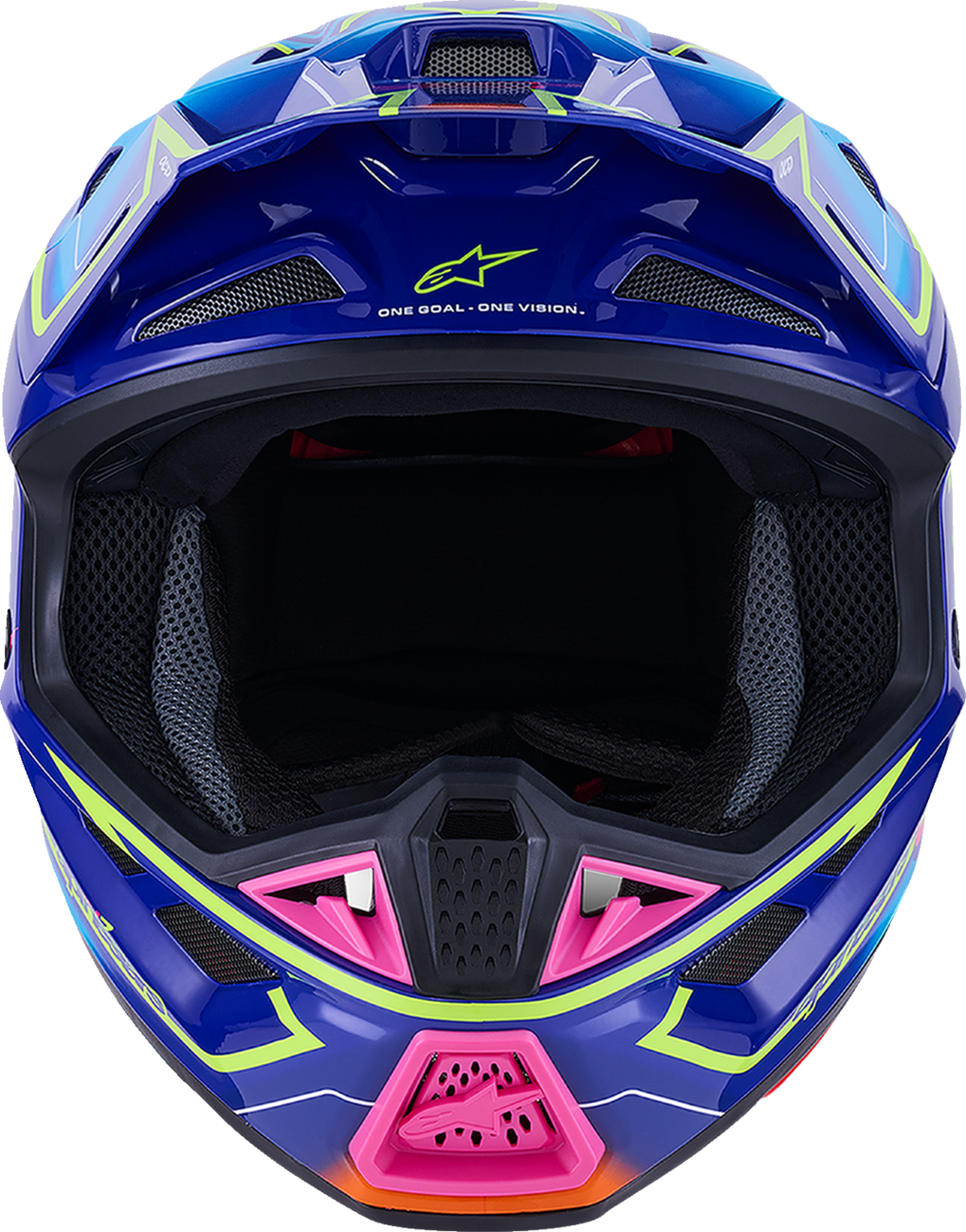 ALPINESTARS SM7 Helmet - Cast - Gloss/Blue/Pink/Yellow Fluo - XS 8302626-7254-XS