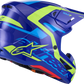 ALPINESTARS SM7 Helmet - Deed - Gloss Blue/Yellow Fluo - 2XL 8302426-7253-XXL
