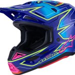 ALPINESTARS SM7 Helmet - Cast - Gloss/Blue/Pink/Yellow Fluo - XL 8302626-7254-XL
