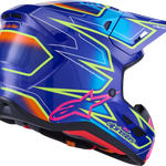 ALPINESTARS SM7 Helmet - Cast - Gloss/Blue/Pink/Yellow Fluo - Large 8302626-7254-L