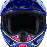 ALPINESTARS SM7 Helmet - Cast - Gloss/Blue/Pink/Yellow Fluo - 2XL 8302626-7254-XXL