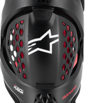 ALPINESTARS SX-1 Plasma Knee Guards - Black/Red/Cool Gray - L/XL 6500326-1498-LXL
