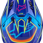 ALPINESTARS SM7 Helmet - Cast - Gloss/Blue/Pink/Yellow Fluo - 2XL 8302626-7254-XXL