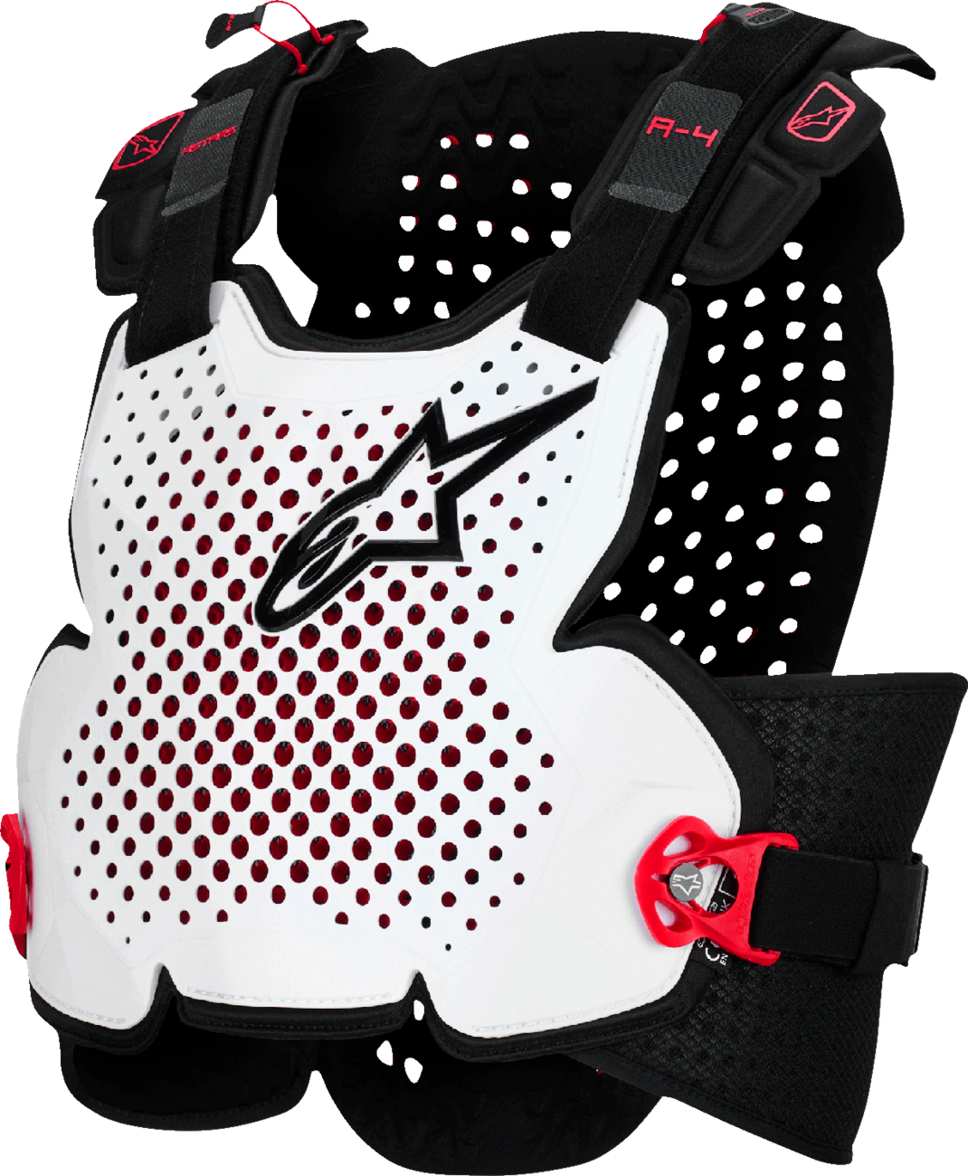 ALPINESTARS A-4 Plasma Roost Guard - Black/Red/White - M/L 6500526-132-ML