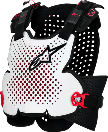 ALPINESTARS A-4 Plasma Roost Guard - Black/Red/White - XL/2XL 6500526-132-XLX