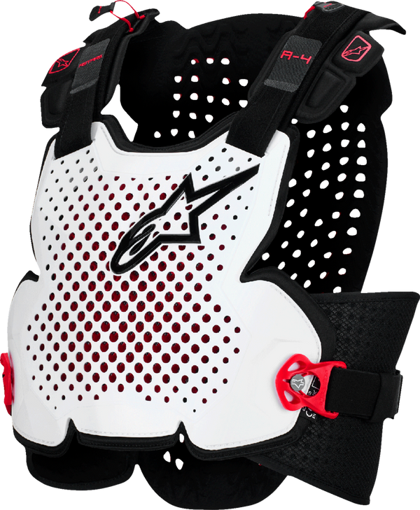 Alpinestars A-4 Plasma Roost Guard - Black/Red/White - XL/2XL 6500526-132-XLX