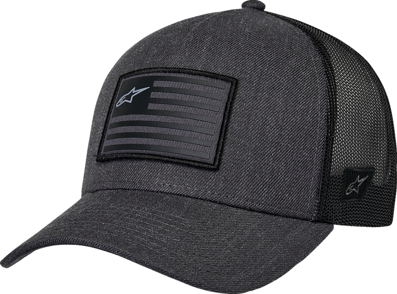 ALPINESTARS Flag Snapback Hat - Heather Charcoal/Black 1211-81013-1910-OS