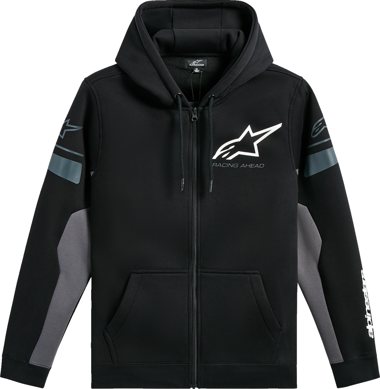 ALPINESTARS Esemex Zip Hoodie - Black/Charcoal - Medium 1235-53200-1018-M