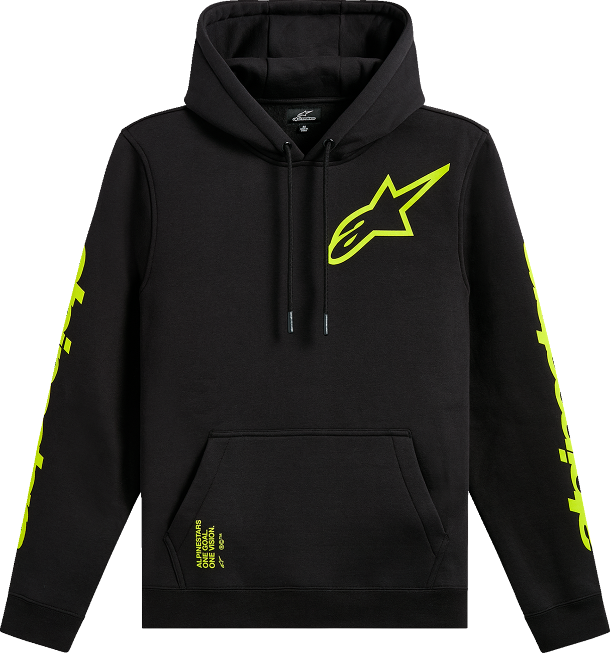 ALPINESTARS Triple Pullover Hoodie - Black - Large 1235-51405-10-L