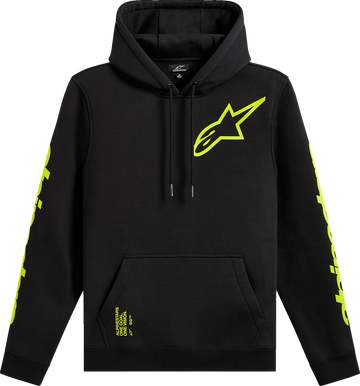 ALPINESTARS Triple Pullover Hoodie - Black - Large 1235-51405-10-L