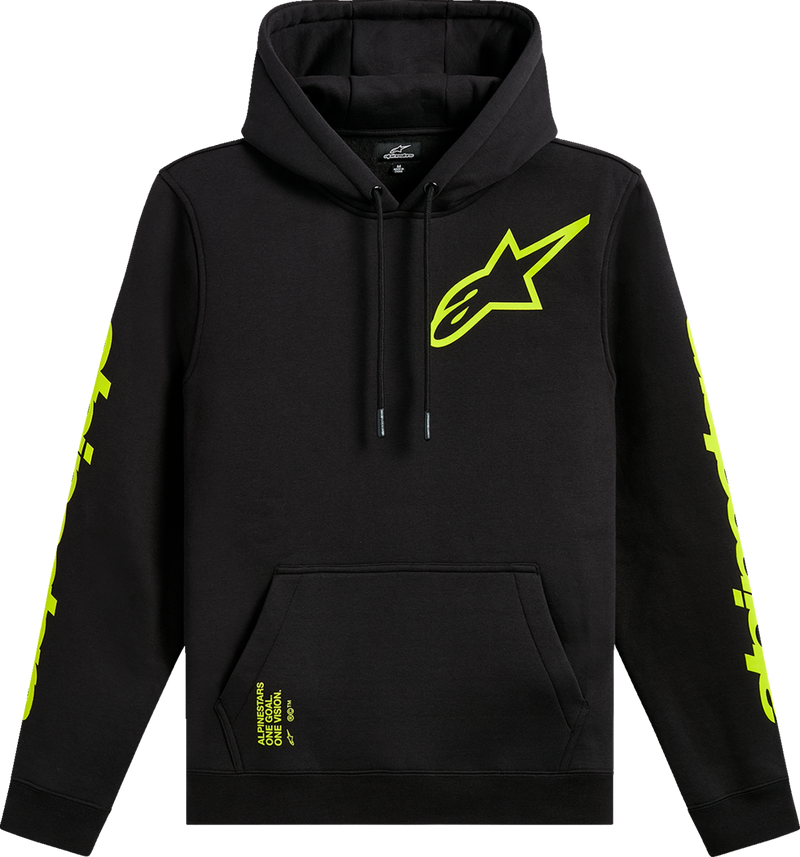 ALPINESTARS Triple Pullover Hoodie - Black - Large 1235-51405-10-L