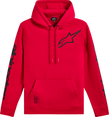 ALPINESTARS Triple Pullover Hoodie - Red - Medium 1235-51405-30-M