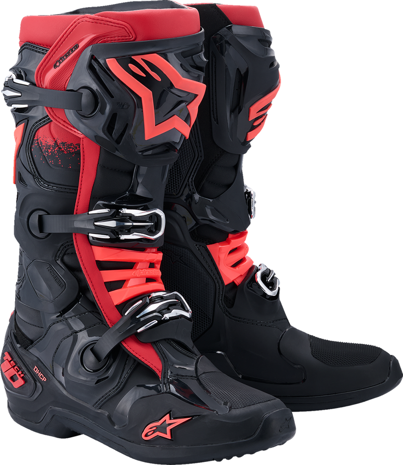 ALPINESTARS Tech 10 Boots - Black/Red - US 9 / EU 43 2010020-13-9