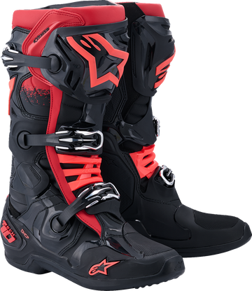 ALPINESTARS Tech 10 Boots - Black/Red - US 13 / EU 48 2010020-13-13