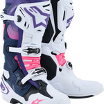 ALPINESTARS Tech 10 Boots - White/Violet/Navy/Pink Fluorescent - US 11 / EU 45.5 2010020-2780-11