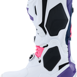 ALPINESTARS Tech 10 Boots - White/Violet/Navy/Pink Fluorescent - US 12 / EU 47 2010020-2780-12