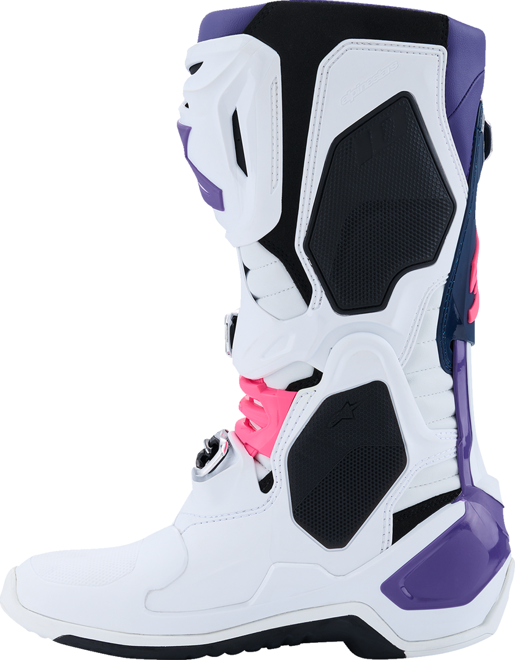 ALPINESTARS Tech 10 Boots - White/Violet/Navy/Pink Fluorescent - US 13 / EU 48 2010020-2780-13