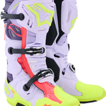 ALPINESTARS Tech 10 Supervented Boots - Purple/Fluorescent Yellow/Diva Pink - US 9 / EU 43 2010520-3150-9
