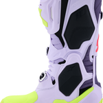 ALPINESTARS Tech 10 Supervented Boots - Purple/Fluorescent Yellow/Diva Pink - US 12 / EU 47 2010520-3150-12