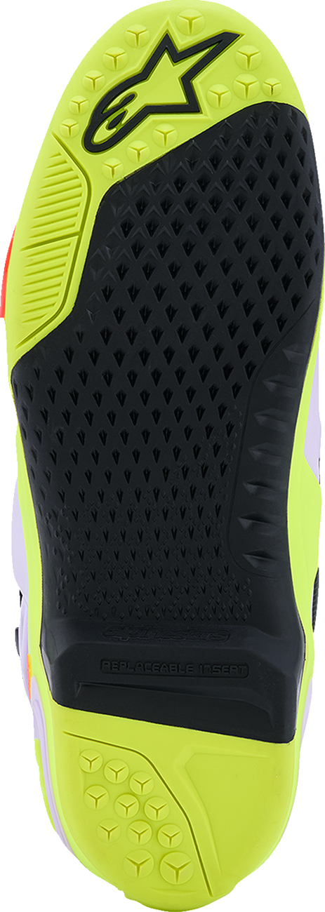 ALPINESTARS Tech 10 Supervented Boots - Purple/Fluorescent Yellow/Diva Pink - US 11 / EU 45.5 2010520-3150-11