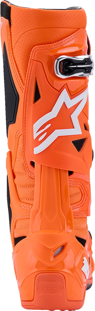 ALPINESTARS Tech 10 Supervented Boots - Fluorescent Orange/Black/White - US 7 / EU 40.5 2010520-4512-7