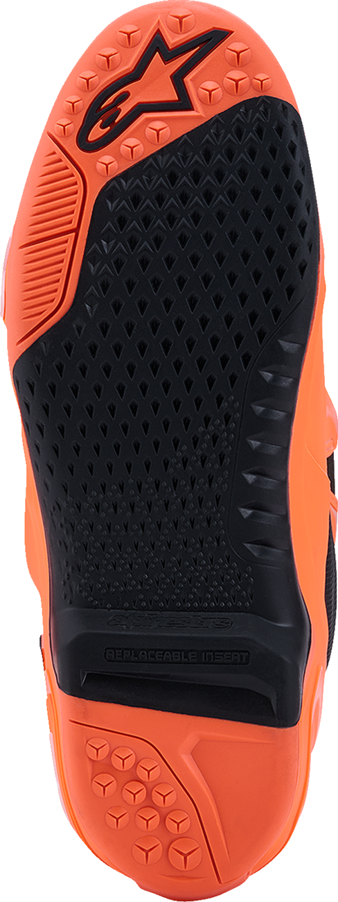 ALPINESTARS Tech 10 Supervented Boots - Fluorescent Orange/Black/White - US 8 / EU 42 2010520-4512-8