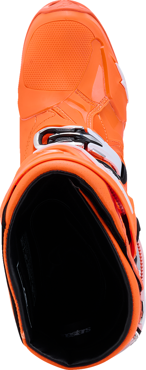 ALPINESTARS Tech 10 Supervented Boots - Fluorescent Orange/Black/White - US 9 / EU 43 2010520-4512-9