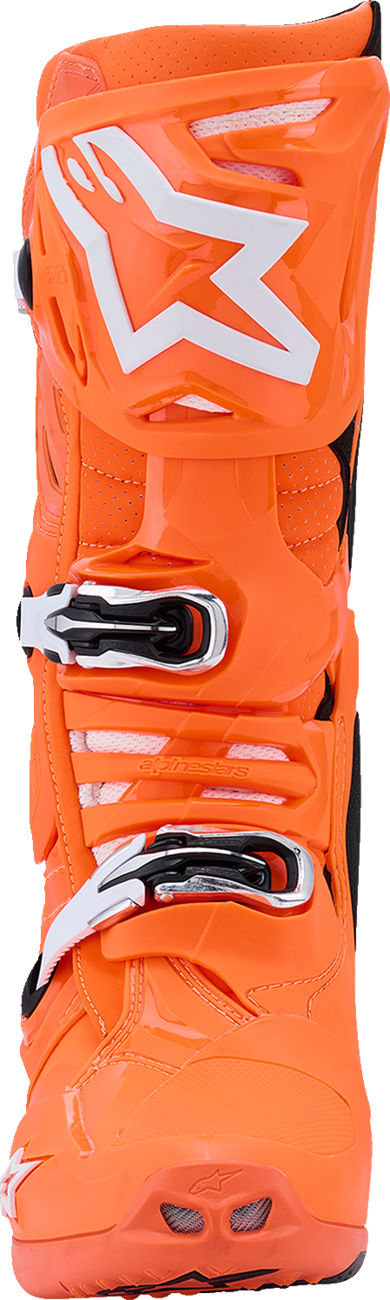 ALPINESTARS Tech 10 Supervented Boots - Fluorescent Orange/Black/White - US 14 / EU 49.5 2010520-4512-14