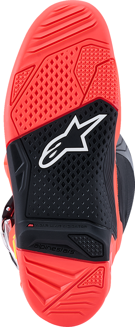 ALPINESTARS Tech 7 Boots - Black/Fluorescent Red/Fluorescent Pink - US 14 / EU 49.5 2012025-1576-14