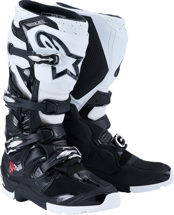 ALPINESTARS Tech 7 Enduro Boots - Black/White - US 11 2010426-12-11