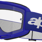 ALPINESTARS GOGGLES Vision 3 Goggle - Wordmark - Blue - Clear Lens 5103325-7189
