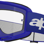 ALPINESTARS GOGGLES Vision 3 Goggle - Wordmark - Blue - Clear Lens 5103325-7189