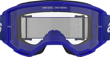 ALPINESTARS GOGGLES Vision 3 Goggle - Wordmark - Blue - Clear Lens 5103325-7189