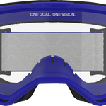 ALPINESTARS GOGGLES Vision 3 Goggle - Wordmark - Blue - Clear Lens 5103325-7189