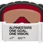ALPINESTARS GOGGLES Supertech Goggle - Corp - White - Silver Mirror Lens 5100325-2055