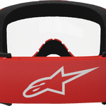 ALPINESTARS GOGGLES Vision 3 Goggle - Wordmark - Red - Clear Lens 5103325-3067