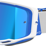 ALPINESTARS GOGGLES Vision 8 Goggle - Corp - Blue/White - Blue Mirror Lens 5101625-7274