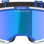 ALPINESTARS GOGGLES Vision 8 Goggle - Corp - Blue/White - Blue Mirror Lens 5101625-7274