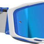ALPINESTARS GOGGLES Vision 8 Goggle - Corp - Blue/White - Blue Mirror Lens 5101625-7274