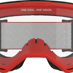 ALPINESTARS GOGGLES Vision 3 Goggle - Wordmark - Red - Clear Lens 5103325-3067